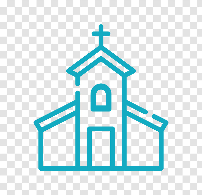 Line Logo Church Steeple House Transparent PNG