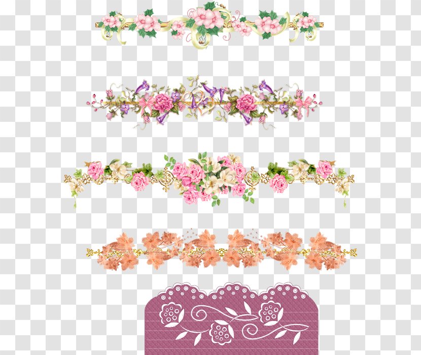 Floral Design Flower Vignette Transparent PNG