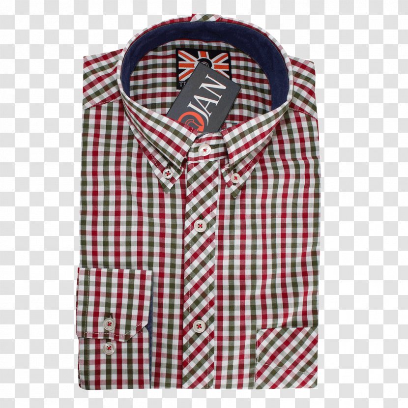 Dress Shirt T-shirt Clothing Pants - Gingham Checks Transparent PNG