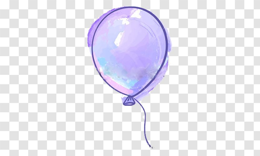 Balloon Purple Drawing - Sphere Transparent PNG