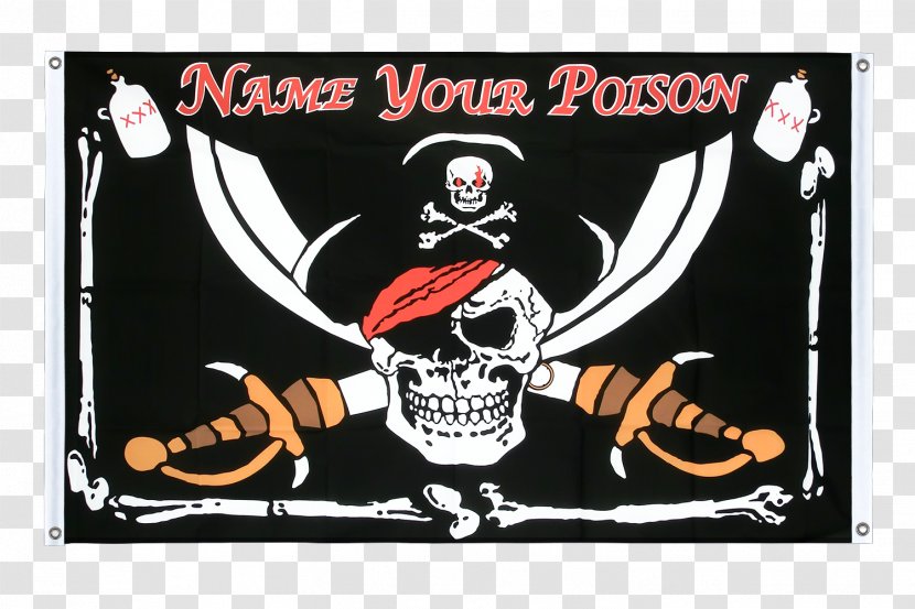 Flags Of The World Pirate Jolly Roger Flag - Label Transparent PNG