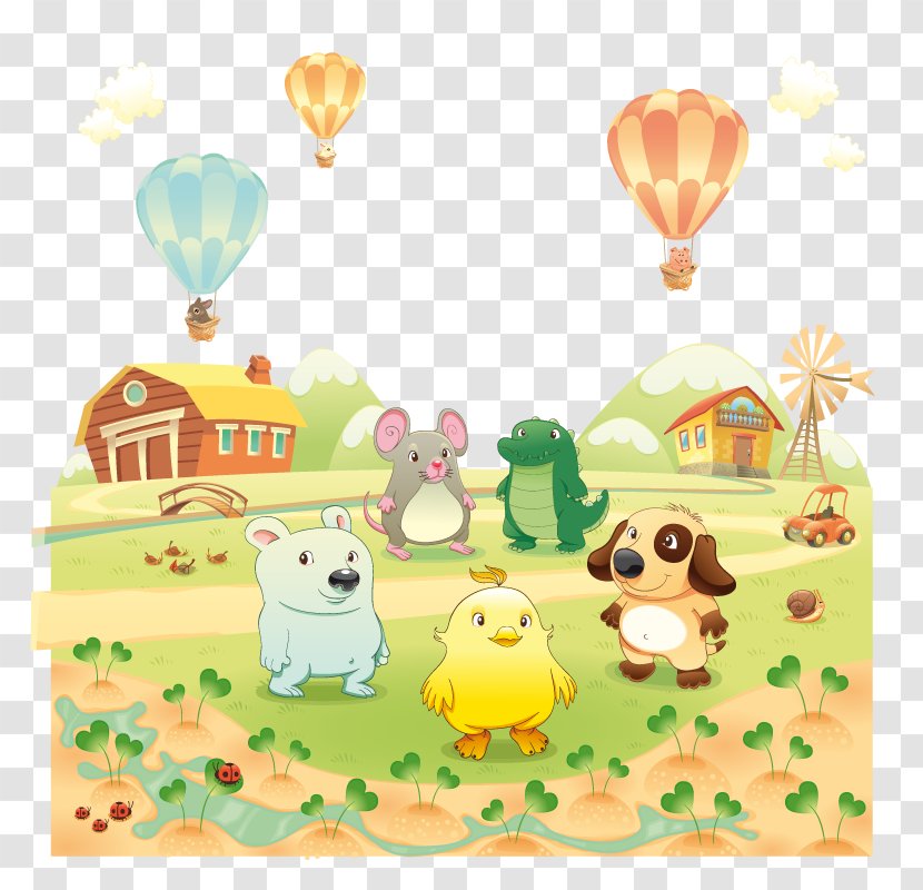 Baby Farm Animals Livestock Illustration - Art - Vector Happy Transparent PNG