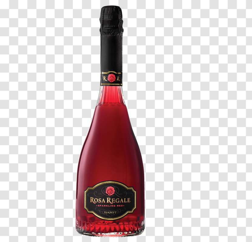 Brachetto Sparkling Wine Red Pinot Noir - Banfi Rosa Regale Transparent PNG