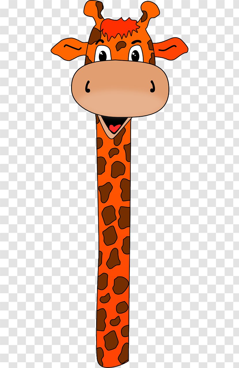 Baby Giraffes Neck Cartoon Clip Art - Giraffe - Animated Cliparts Transparent PNG