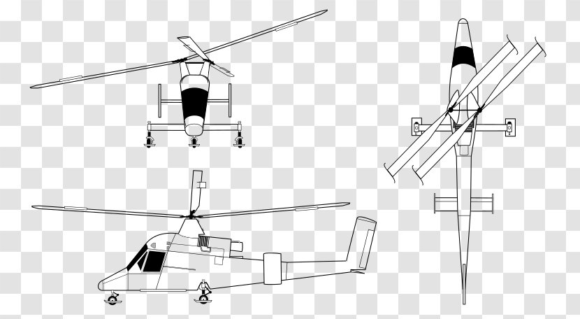 Helicopter Rotor Kaman K-MAX K-225 Aircraft - Propeller Transparent PNG