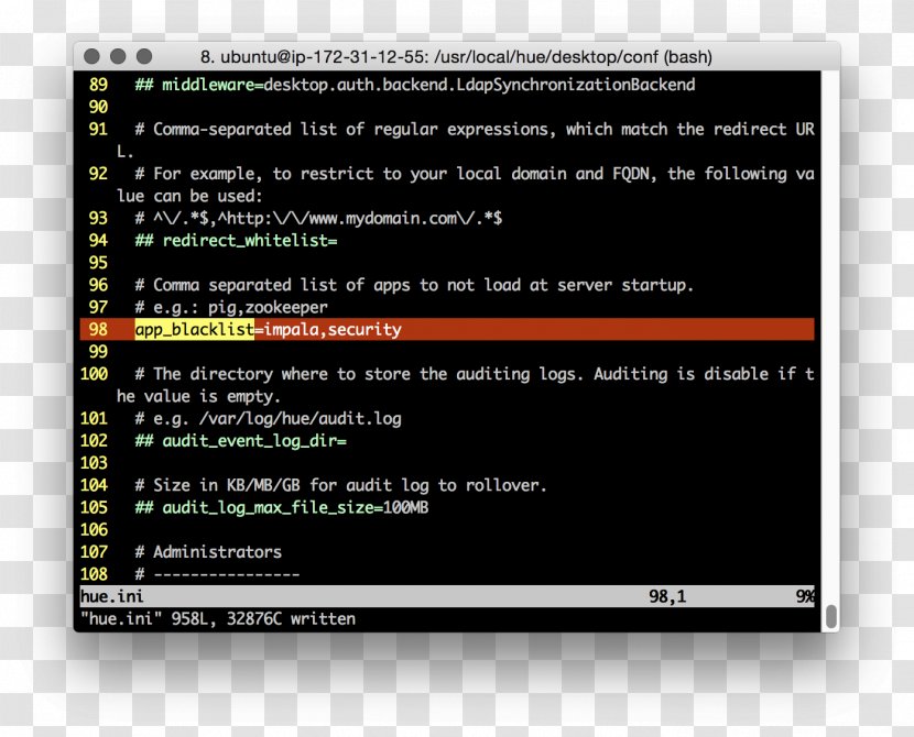 IntelliJ IDEA Python Lisp Emacs Git - Screenshot - Hue Hadoop Transparent PNG