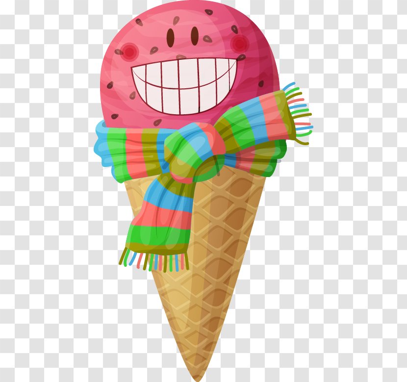 Ice Cream Cone T-shirt - Drawing - Delicious Gourmet Transparent PNG