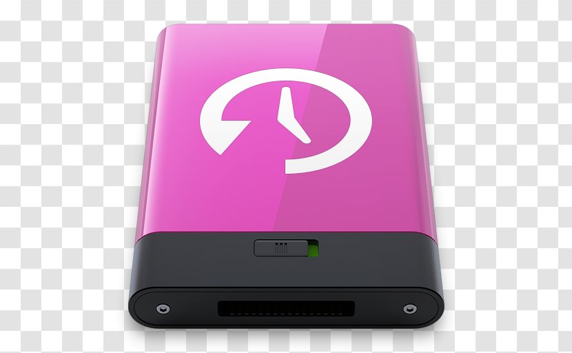 Pink Electronic Device Gadget Multimedia - Backup - Time Machine W Transparent PNG