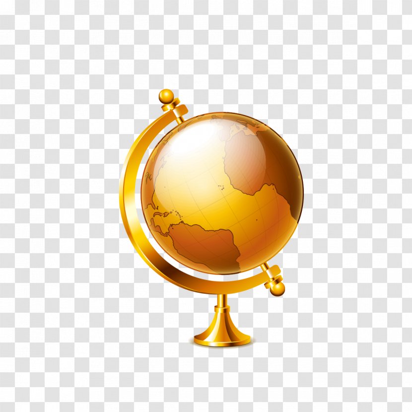 Globe Stock Photography - Golden Graphics Transparent PNG