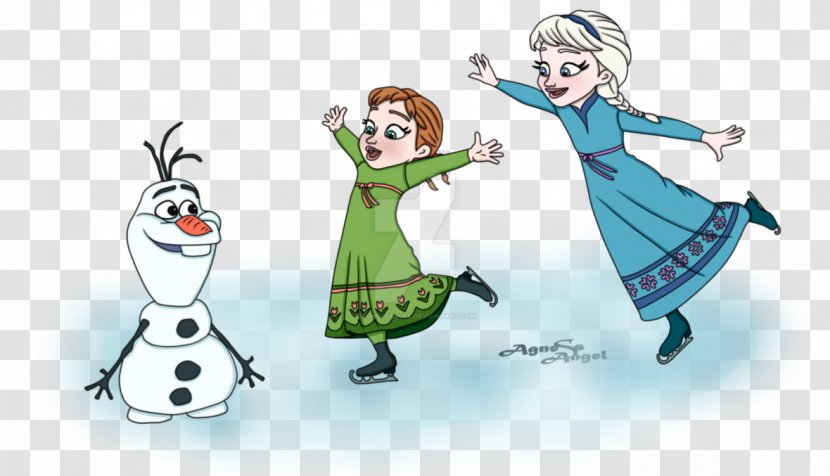 Elsa Anna Olaf Art Disney Princess - On Ice Transparent PNG