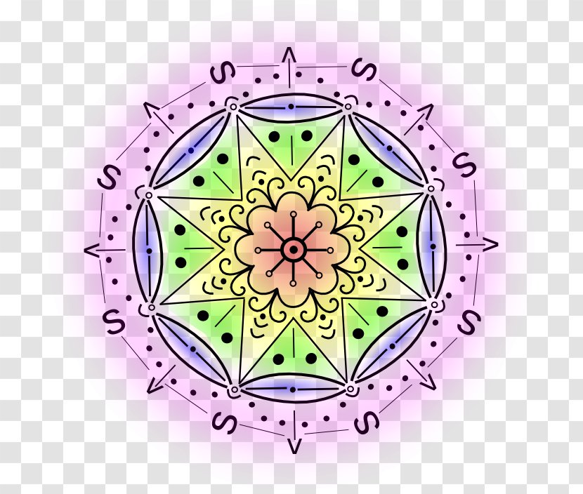 Visual Arts Circle Symmetry Clip Art - Purple - Mandala Drawing Transparent PNG