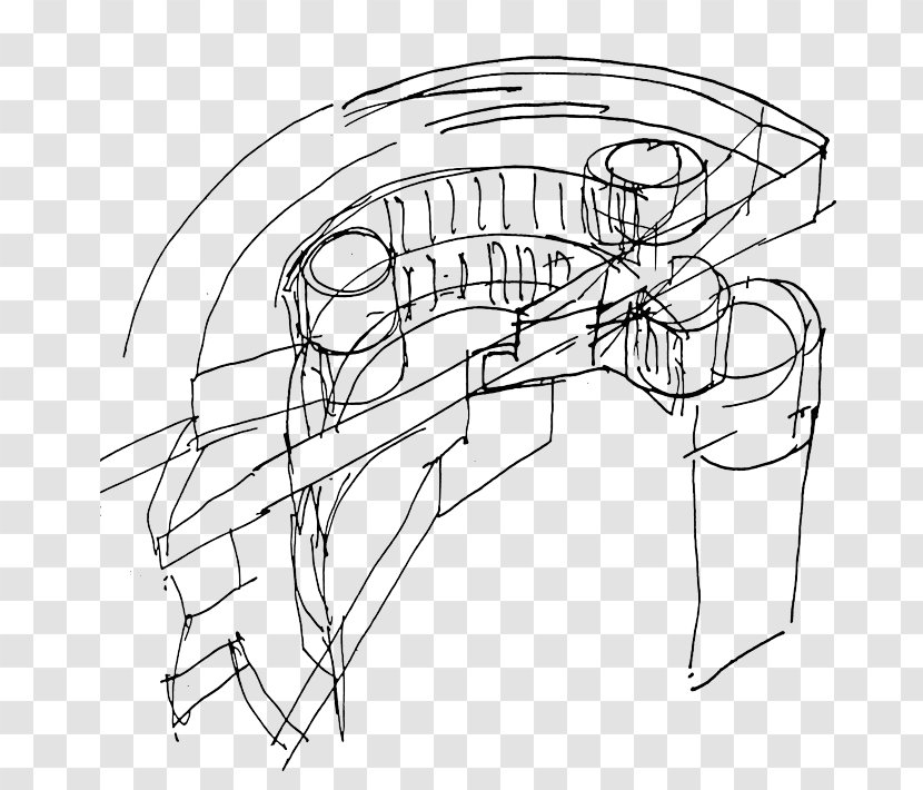 Automotive Design Line Art Furniture Sketch - White - Car Transparent PNG
