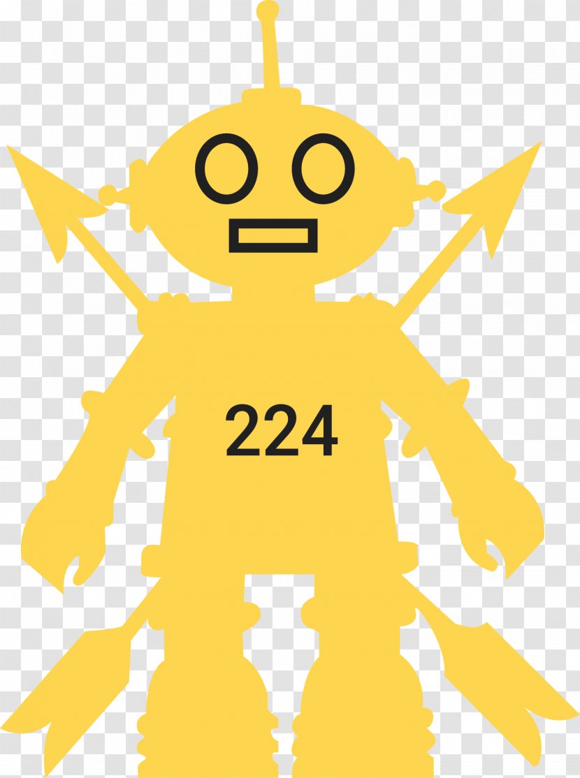 Clip Art Illustration Line Product Angle - Yellow - Robotics Team Transparent PNG