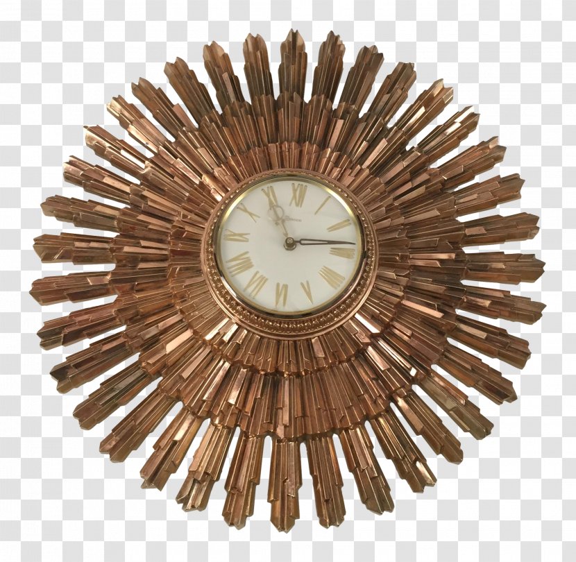 Towel Organization Uttermost 12846 Tremeca Brass Starburst Mirror Company Mat - Management - Sunburst Wall Clock Transparent PNG