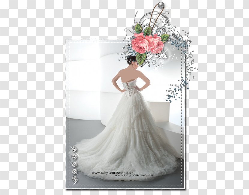 Wedding Dress Flower Bouquet Shoulder Party - Hair Accessory Transparent PNG