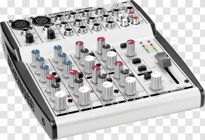 Microphone Audio Mixers Behringer Eurorack Pro RX1602 - Silhouette Transparent PNG