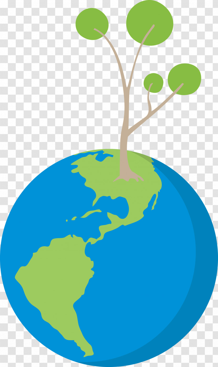 Earth Tree Go Green Transparent PNG