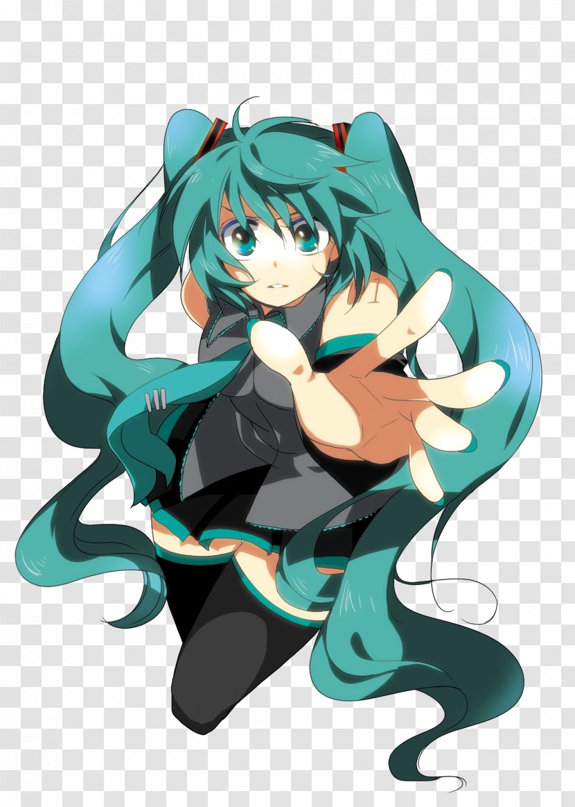 Artist DeviantArt - Cartoon - Hatsune Miku Transparent PNG