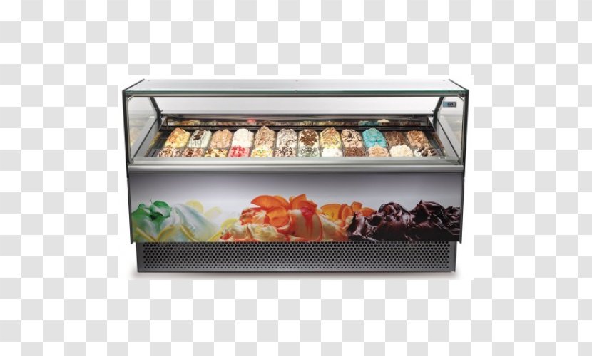Ice Cream Gelato Display Window Bakery Refrigeration - Freezers Transparent PNG