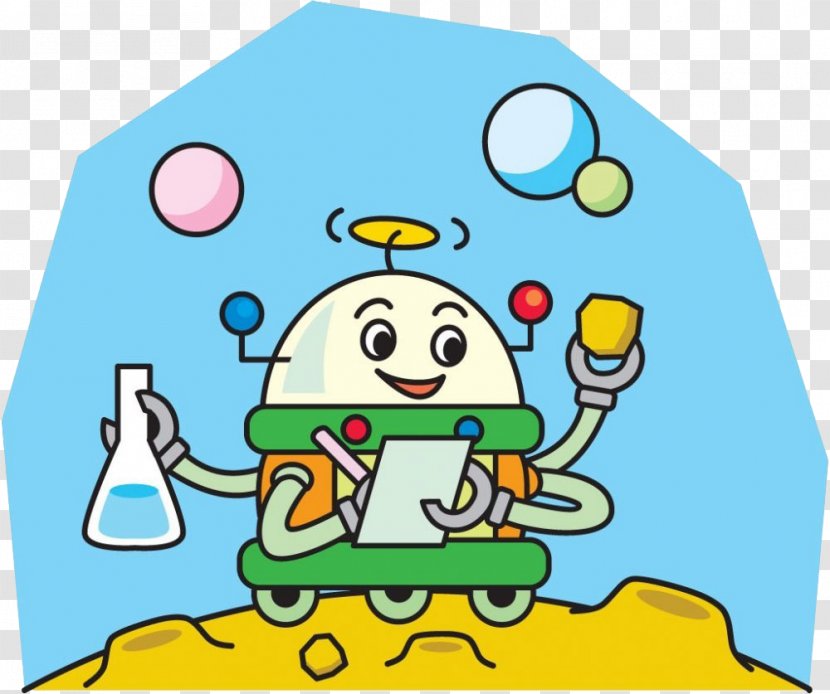 Cartoon Robot - Happiness - Lovely Transparent PNG