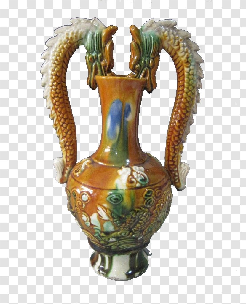 Vase Ceramic Pottery Sancai Download Transparent PNG