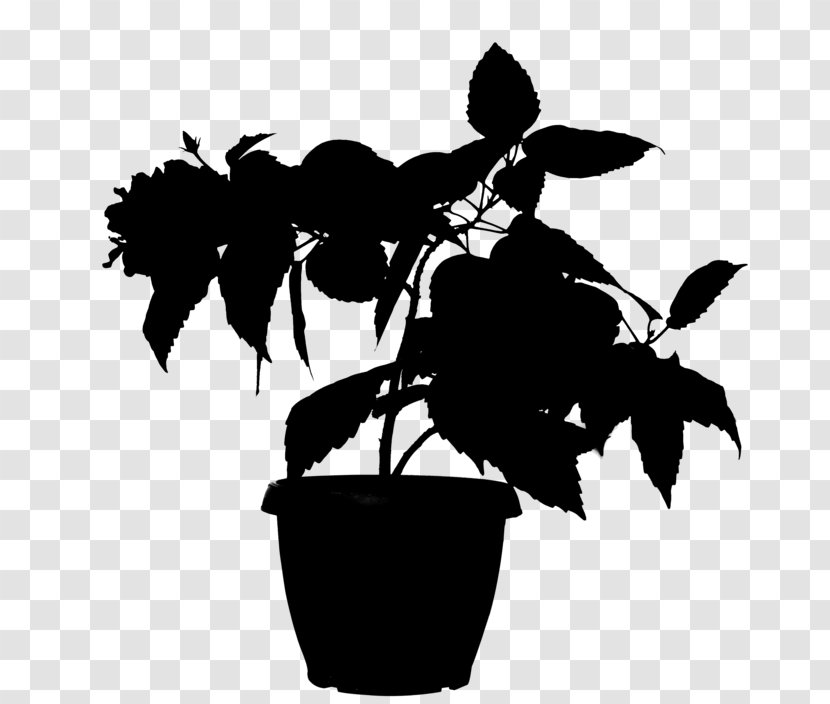 Flowering Plant Silhouette Font Leaf - Tree Transparent PNG