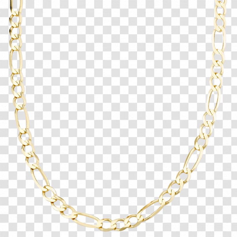 Amazon.com Necklace Gold Figaro Chain - Silver Transparent PNG