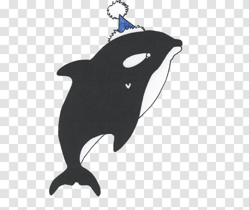 Dolphin T-shirt Party Hat Killer Whale Silhouette - Fish Transparent PNG