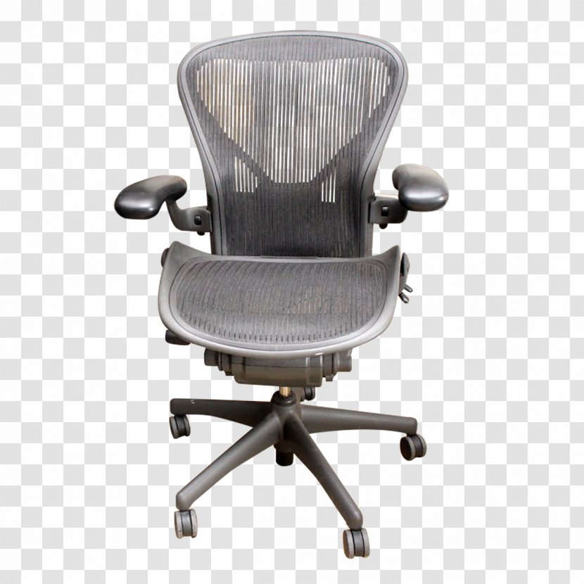 Office & Desk Chairs Aeron Chair Herman Miller Furniture Transparent PNG