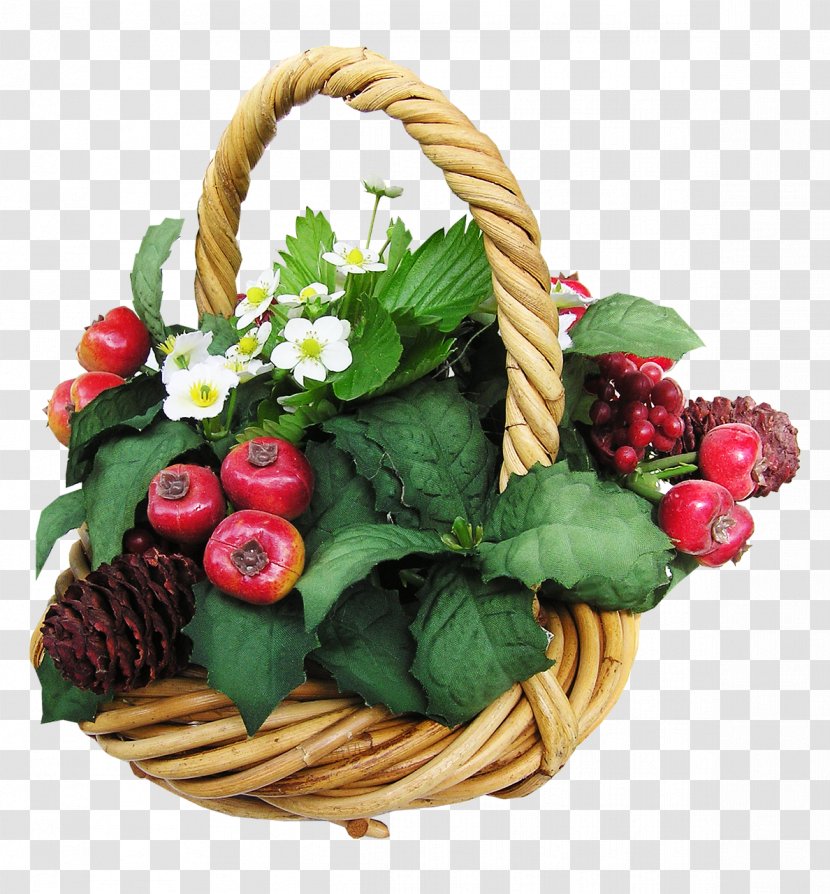 Cut Flowers Fruit Vegetable Basket - Flowerpot Transparent PNG