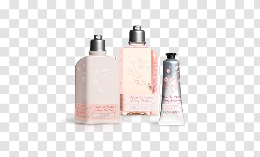Perfume Lotion L'Occitane En Provence Cosmetics Cherry Blossom Transparent PNG