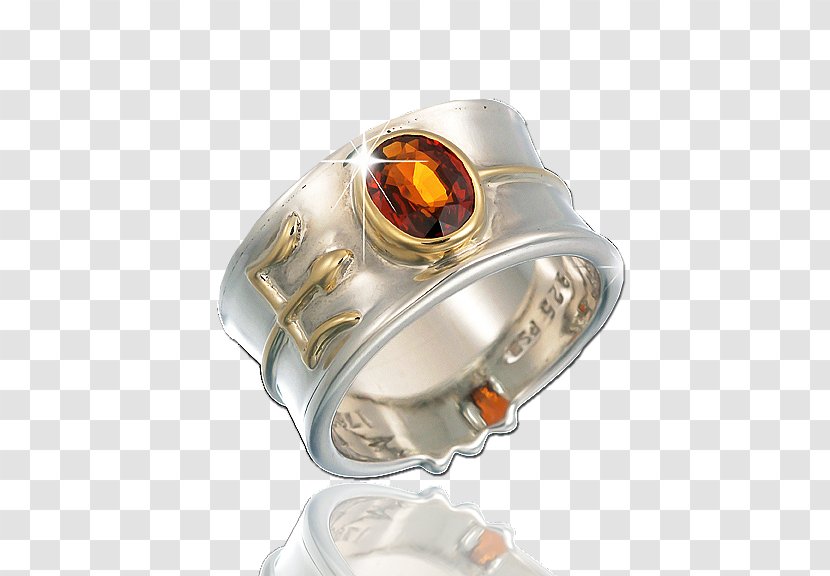 Amber Ring Gemstone Jewellery - Sampling - Curve Transparent PNG