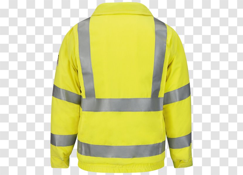 Flight Jacket Sleeve High-visibility Clothing Coat - Yellow - Ps Glare Material Transparent PNG