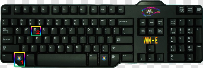 Computer Keyboard Dell Laptop USB Numeric Keypads Transparent PNG