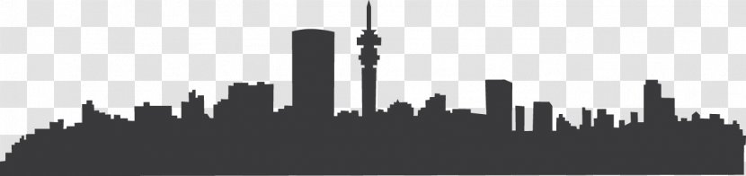 Johannesburg Silhouette Drawing - Skyline Transparent PNG