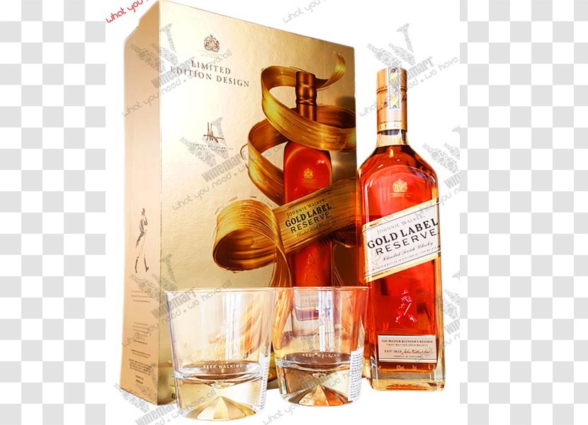 Liqueur Whiskey Scotch Whisky Wine Johnnie Walker - Glass Bottle Transparent PNG
