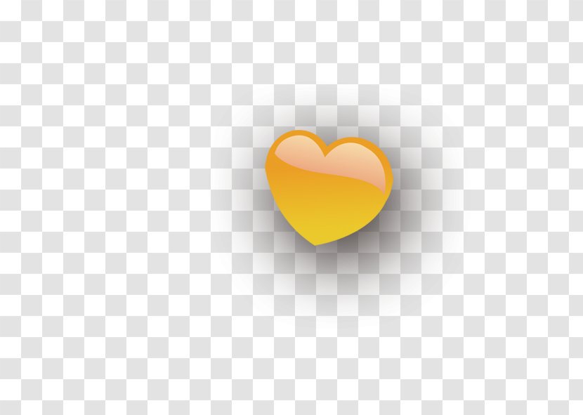Desktop Wallpaper Heart Font - Yellow Transparent PNG