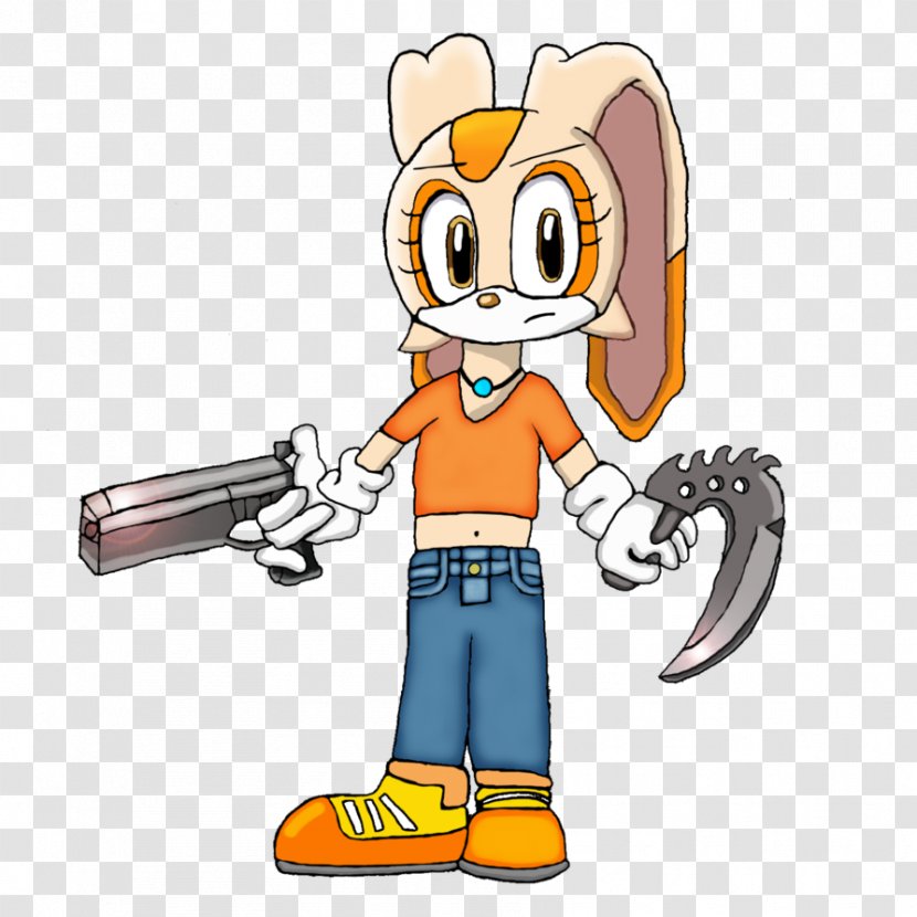 Cream The Rabbit Tails Sonic Hedgehog Art - Oswald Lucky Transparent PNG