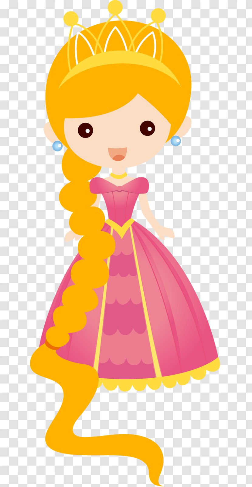 Rapunzel Disney Princess Art Drawing - Yellow - Clipart Transparent PNG