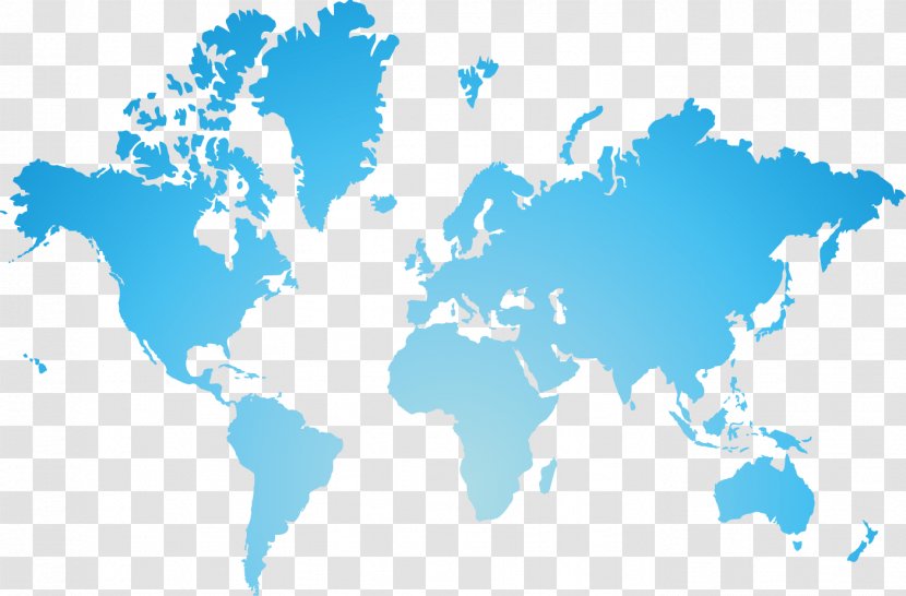 World Map Globe - Blue Earth Plate Elements Transparent PNG