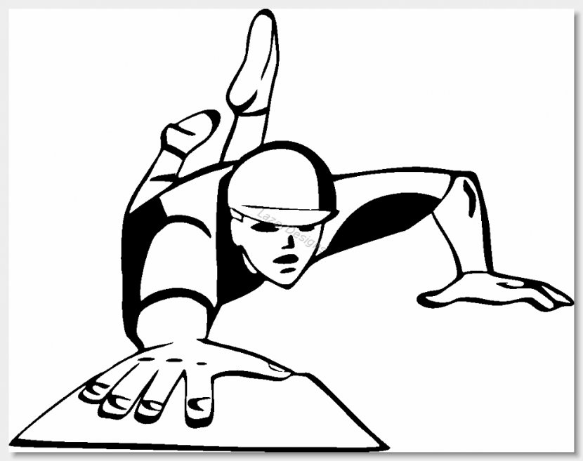 Base Running Baseball Clip Art - Finger - Clips Transparent PNG