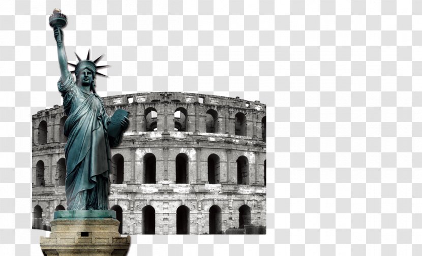 Statue Of Liberty Sculpture - Landmark Transparent PNG