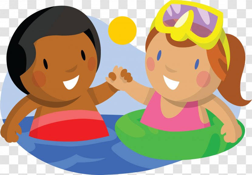Clip Art Swimming Girl Vector Graphics - Pool Clipart Blue Transparent PNG