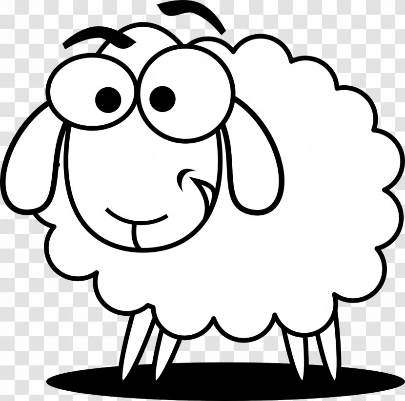 Sheep Clip Art Vector Graphics Black And White Image - Silhouette Transparent PNG