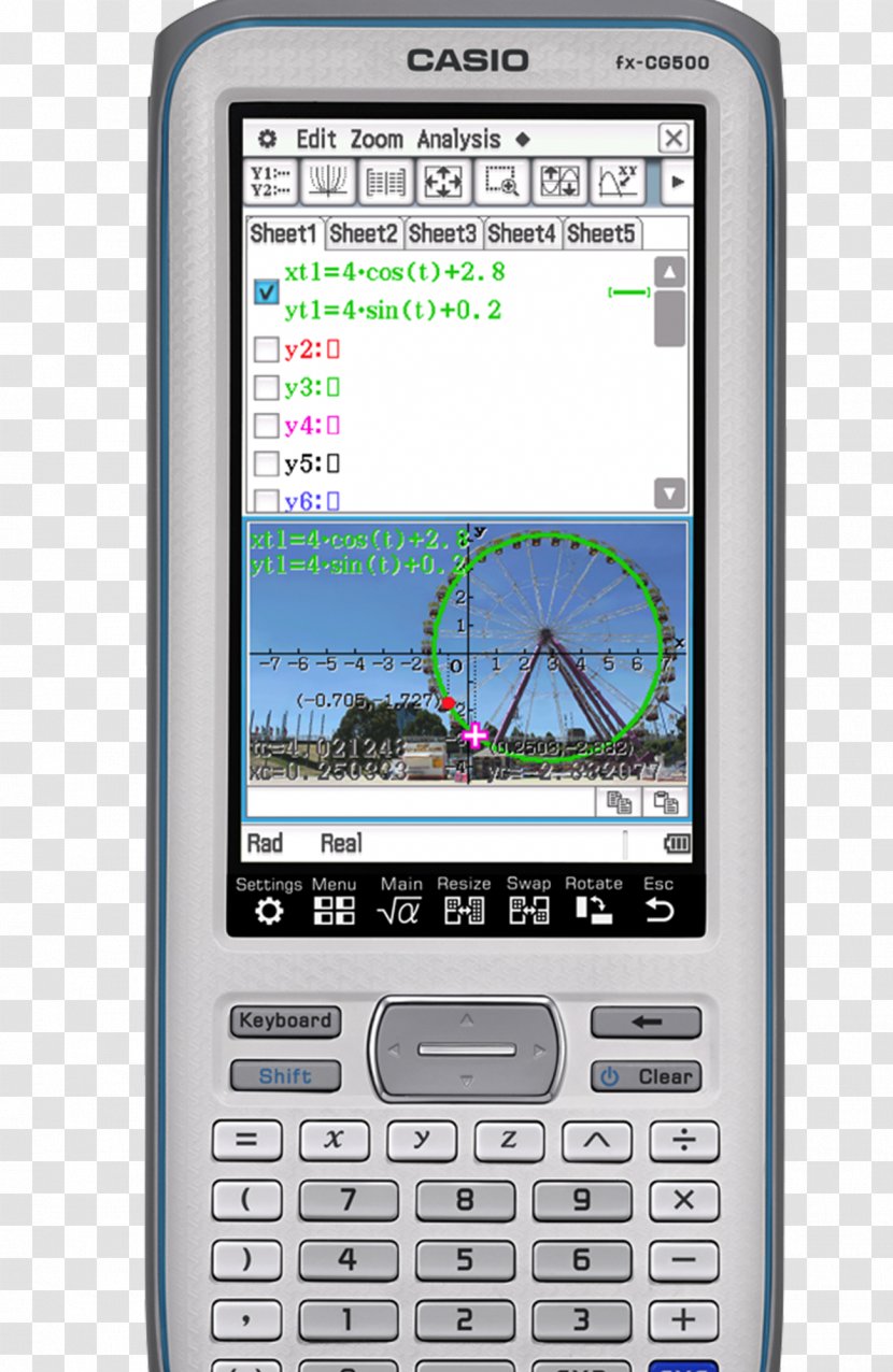 Graphing Calculator Casio Graphic Calculators Scientific - Mobile Phone Transparent PNG