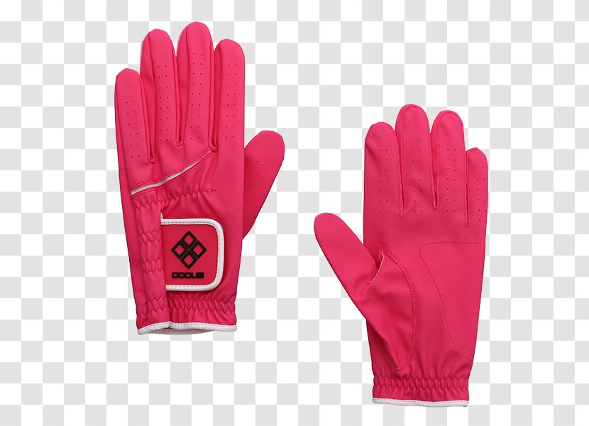 Bicycle Gloves Product Design Football - Magenta - Correct Golf Grip Glove Transparent PNG