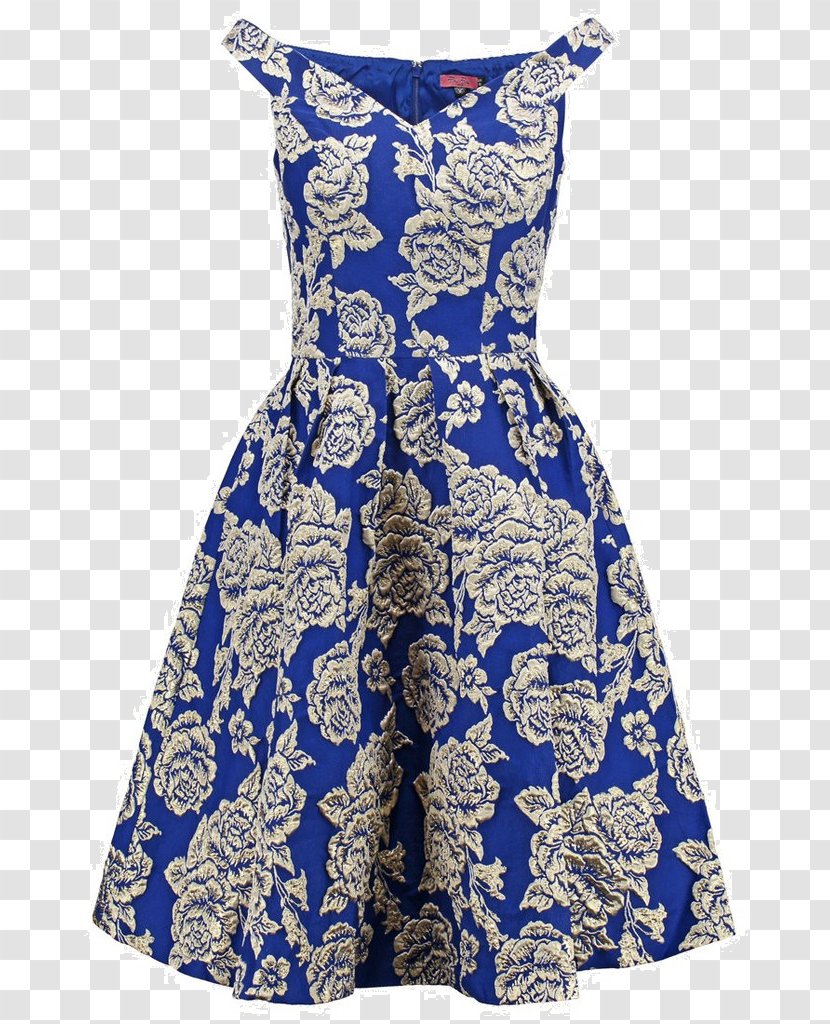 Cocktail Dress Clothing Navy Blue - Brocade Transparent PNG
