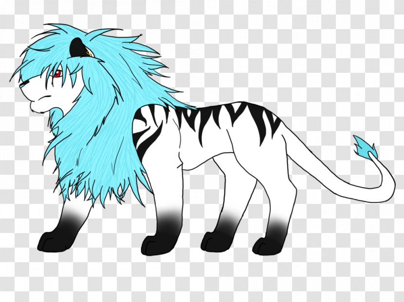 Mustang Pony Cat Lion Mammal - Flower - Drawing Transparent PNG