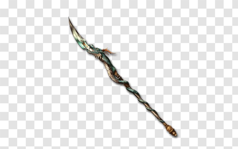 Granblue Fantasy Weapon Spear Hoko Yari Azure Dragon Transparent PNG