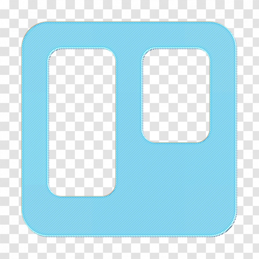 Line Cartoon - Trello Icon - Rectangle Turquoise Transparent PNG